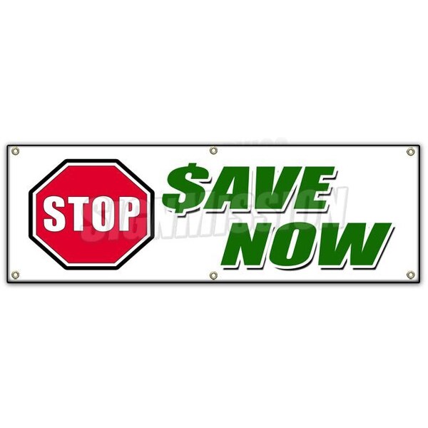 72 in Height, 0.01 in Width, Vinyl, 24" x 72", B-72 Stop Save Now